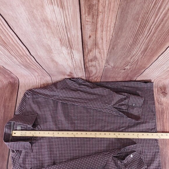 Canali 1934 Mens Large Plaid  Cotton Long Sleeve Button Down Shirt Made In Italy - Picture 13 of 14